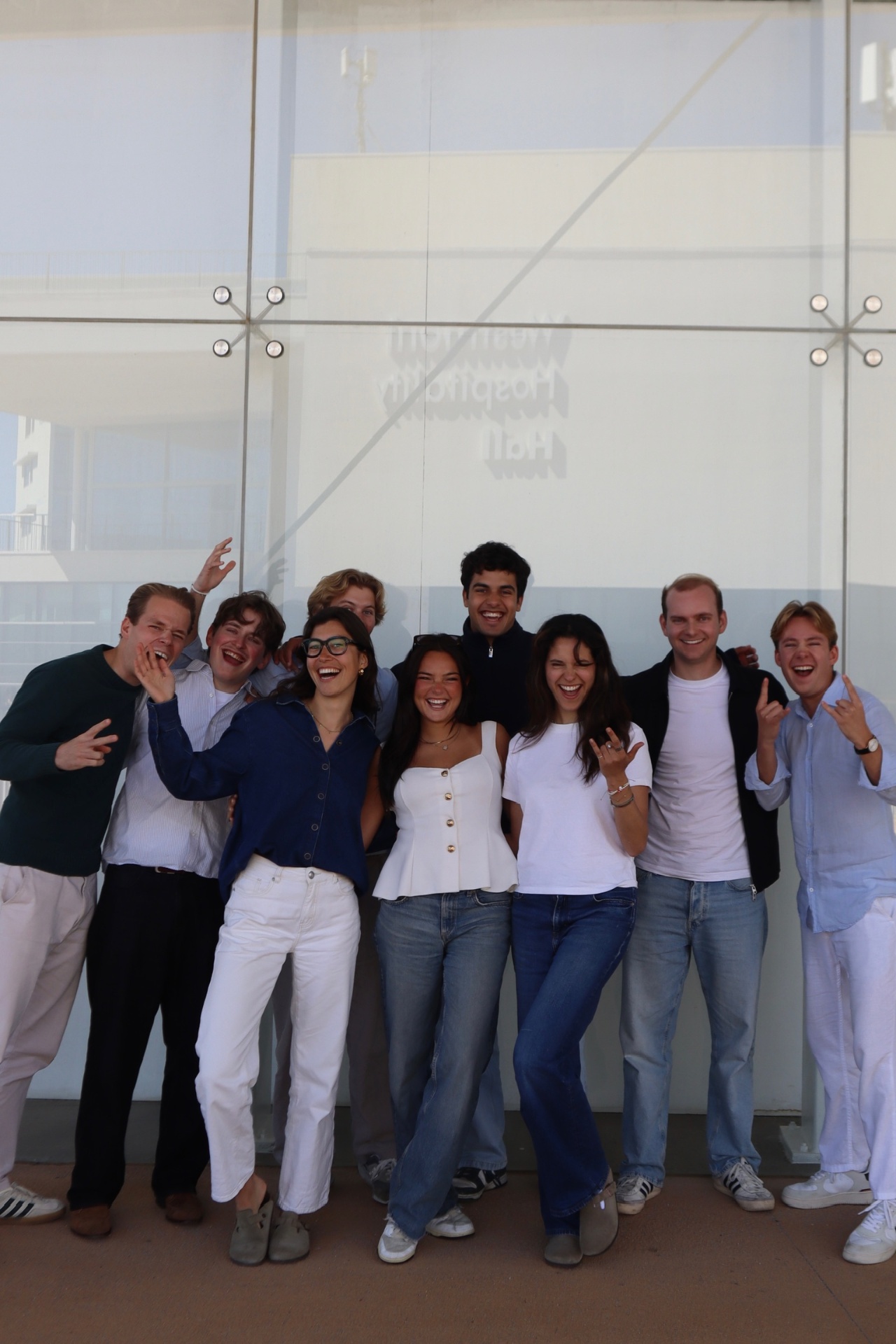 Startup Club board members laughing together
